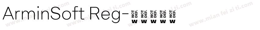ArminSoft Reg字体转换